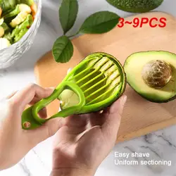 3~9PCS Avocado Slicer Cutter Creative Kitchen Gadgets Shea Corer Butter Plastic Knife Fruit Peeler 3 In 1