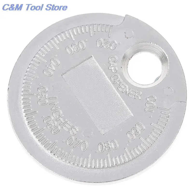 점화 플러그 갭 게이지 게이지 구경 측정 도구, 코인 타입, 0.6-2.4mm, 범위 점화 플러그, 핫 세일, 1 개