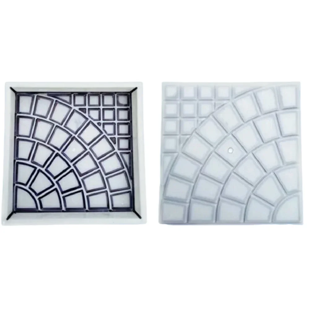 Plastic Concrete Molds Reusable DIY Road Path Paving Brick Mould Garden Path Concrete Brick Mold for Sidewalk Walkway Patio