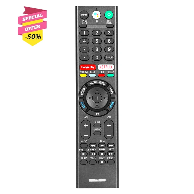 Rmf-Tx300U Telecomando Vocale Per Sony Smart Led 4K Tv Xbr-43X830C Xbr-49X800C Xbr-75X940C Xbr-43X800D Xbr-49X800D Xbr-55X850D