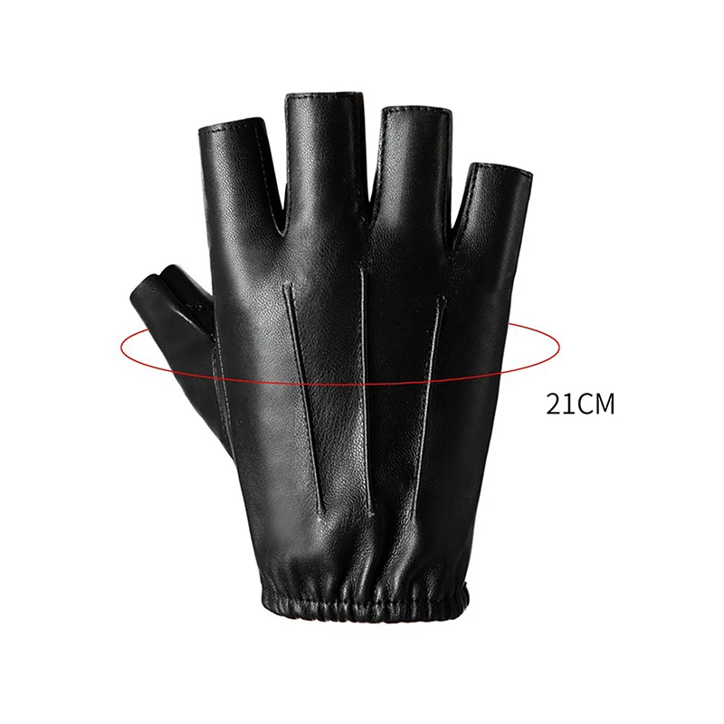 Fashion Half Finger Leather Gloves for Outdoor Driving Cycling Windproof Touch Screen Punk Motorcycle cycling gloves,fingerless gloves,half finger gloves
