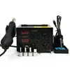 SAIKE 852D++ Standard Rework Station Soldering iron 220V or 110V 2 in 1 iron Hot Air Rework soldering Soldering Heat Gun 6