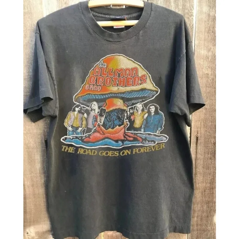 The Allman Brothers Band Graphic Charcoal Unisex T-Shirt Herren Damen Herrenbekleidung Streetwear