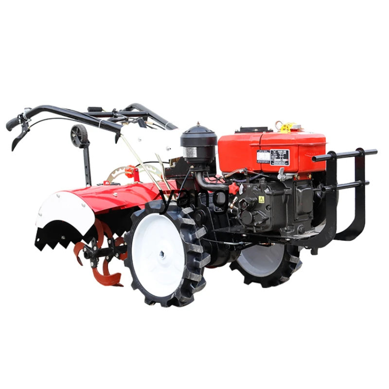 

CX Four-Wheel Drive Mini-Tiller Household Multi-Functional Diesel Small Furrow Farming Farm