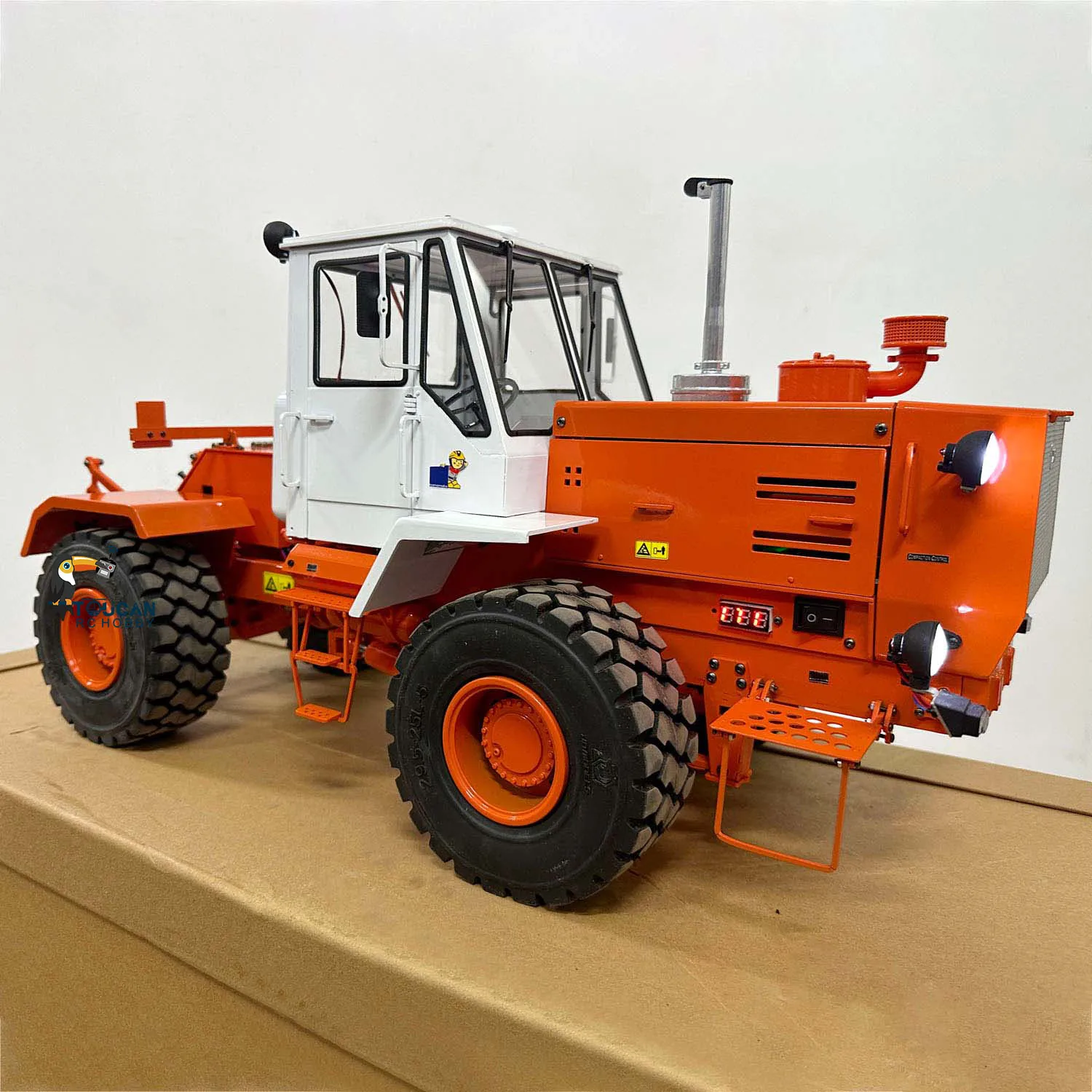 T150K RC Metal Hydraulic Tractor 1/12 Painted Assembled Remote Control Agricultural Trucks Cars FlySky I6S Light Sound ESC Toy 3