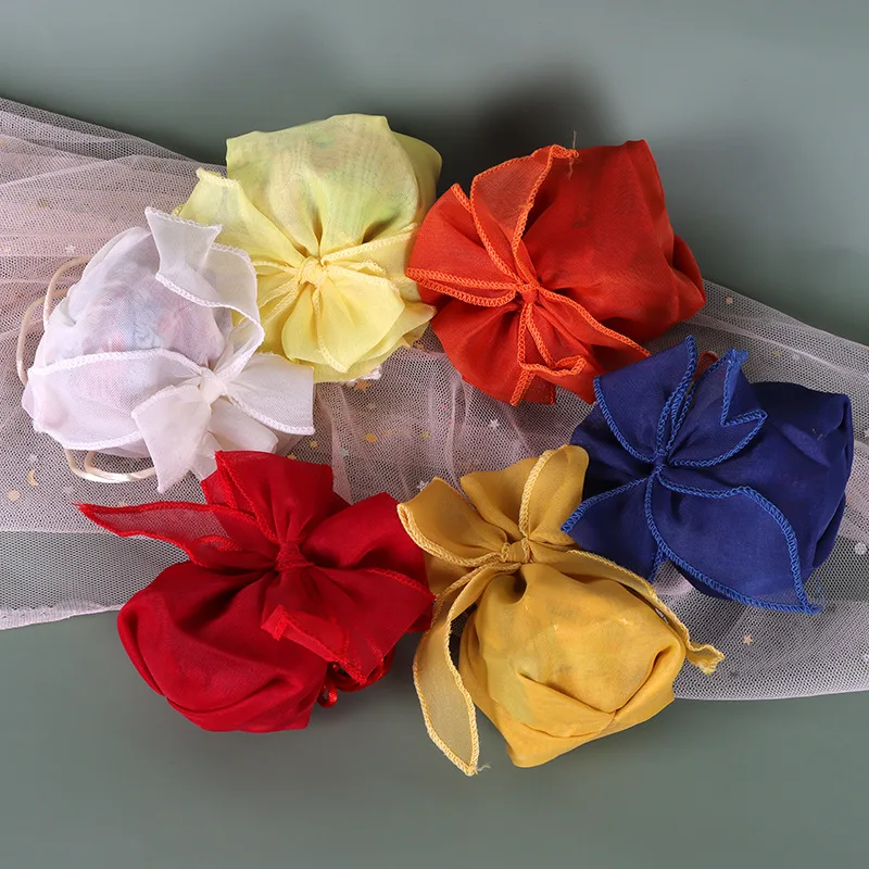 

20pcs Organza Bow Packaging Wrapping Colorful Organza Bags Jewelry Packaging Wedding Dragees Gift Bags Drawstring Pouches