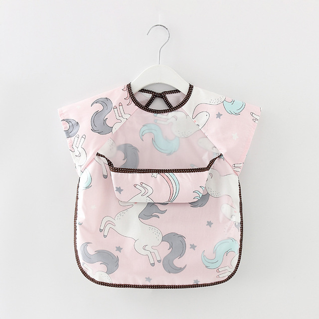 Baby Bibs EVA Waterproof Lunch Feeding Bibs Baby Cartoon Feeding Cloth Children Baby Apron Babador Bandana Summer
