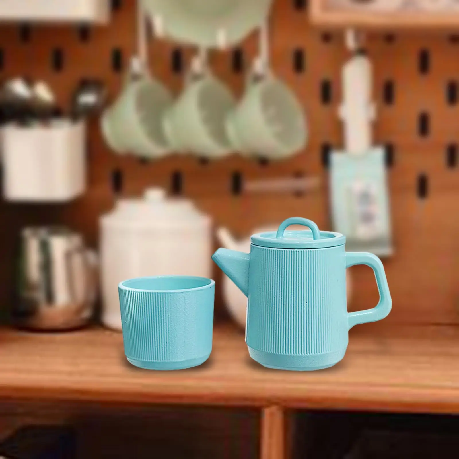 Dollhouse Decoration Kitchen Accessories Play House Game Miniature Mini Teapot