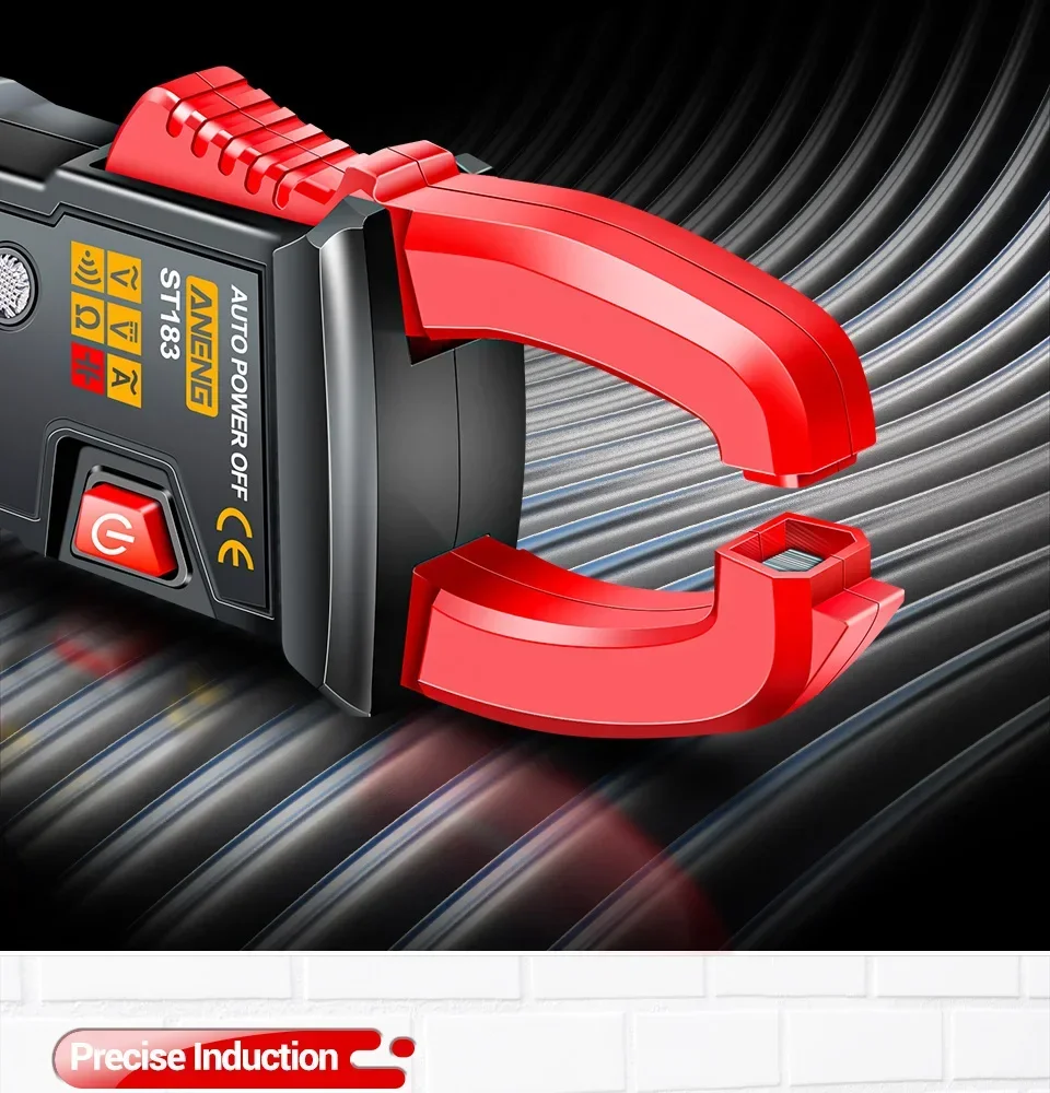 ANENG ST183 Digitales Zangenmessgerät 6000 Anzeigen True RMS Multimeter AC/DC Spannungsprüfer 600A Amperemeter Zange NCV Ohm Kapazität Hz – Detail 7
