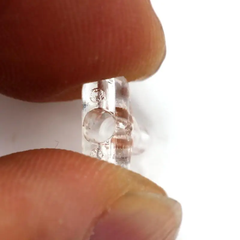 30 Teile/paket Angeln Perlen Transparent Klar Oval Doppel Kreuz Loch Perlen Sabiki Rig 3 Weg Stecker Kreuz Perle Angelgerät – Detail 9