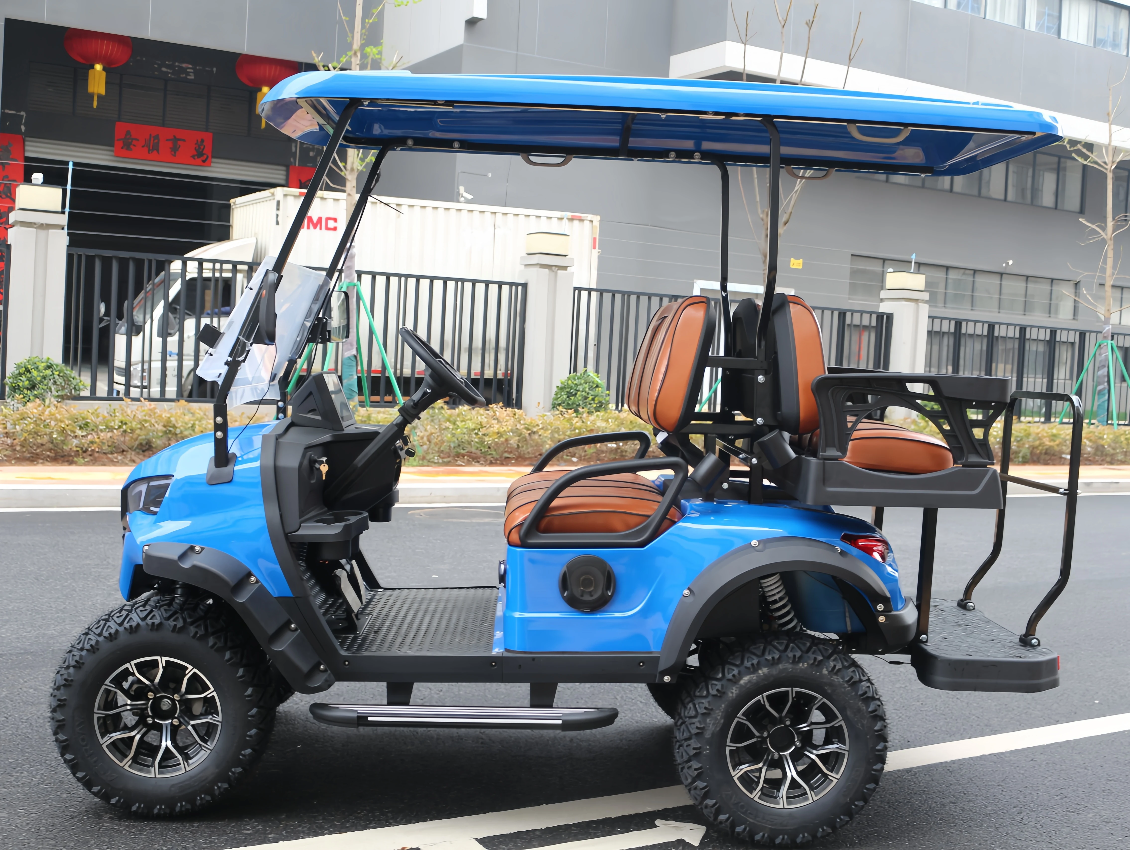 48V Electric Golf Cart with DOT Certificate 4 Seat Adult Cart for RXV High Passenger Capacity of 8 Seats