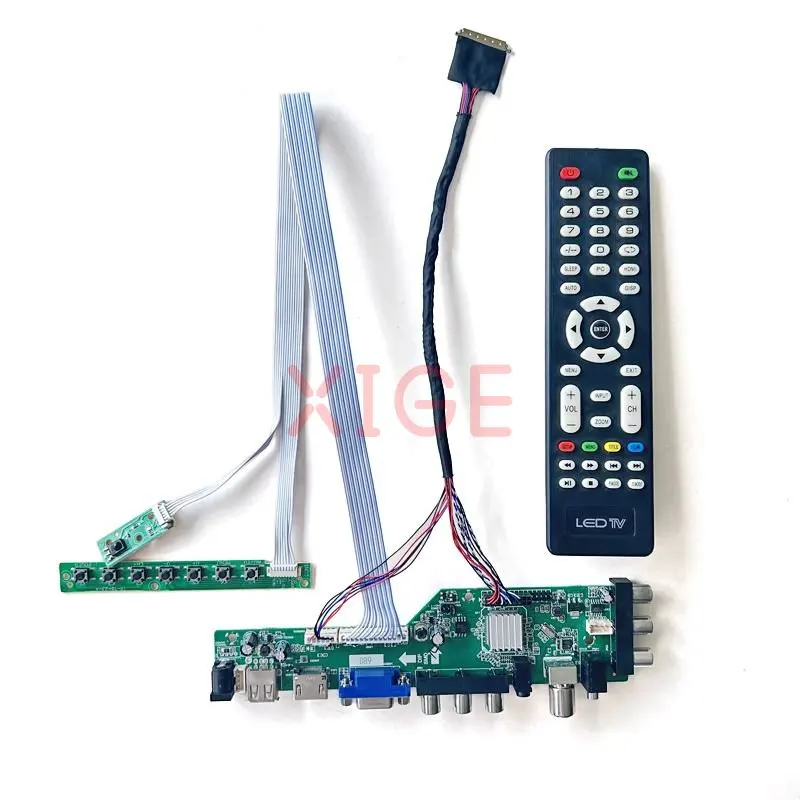 Ʈ  DVB Ʈѷ  B173HW01 B173HW02 LP173WF1, LVDS 40 , 17.3 ġ, 1920x1080, HDMI ȣȯ VGA USB AV RF ŰƮ