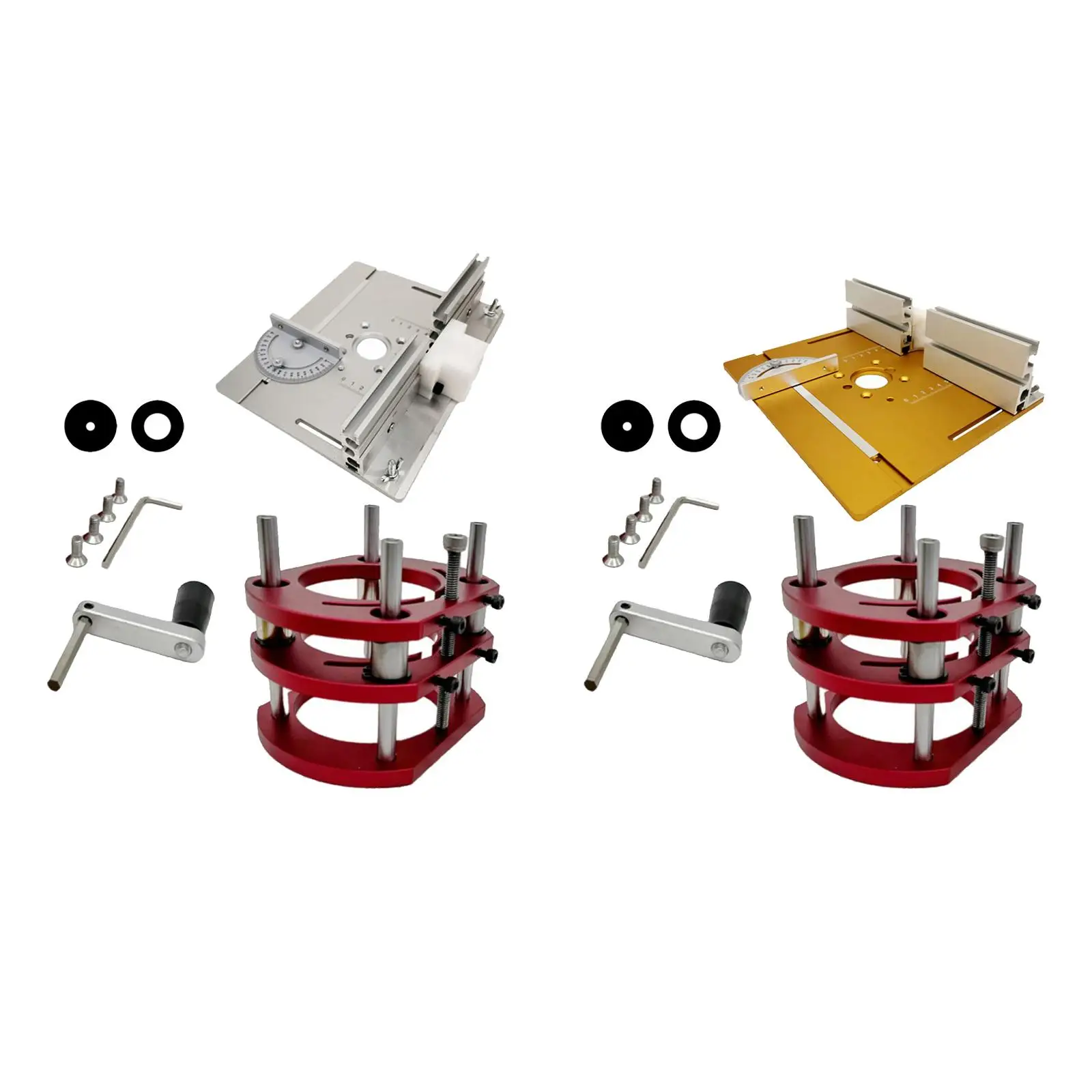 

Multifunctional Router Lift Table Engraving Trimmer Lifting Platform Stand for 64-66mm Diameter Motors Trimming Milling Novices