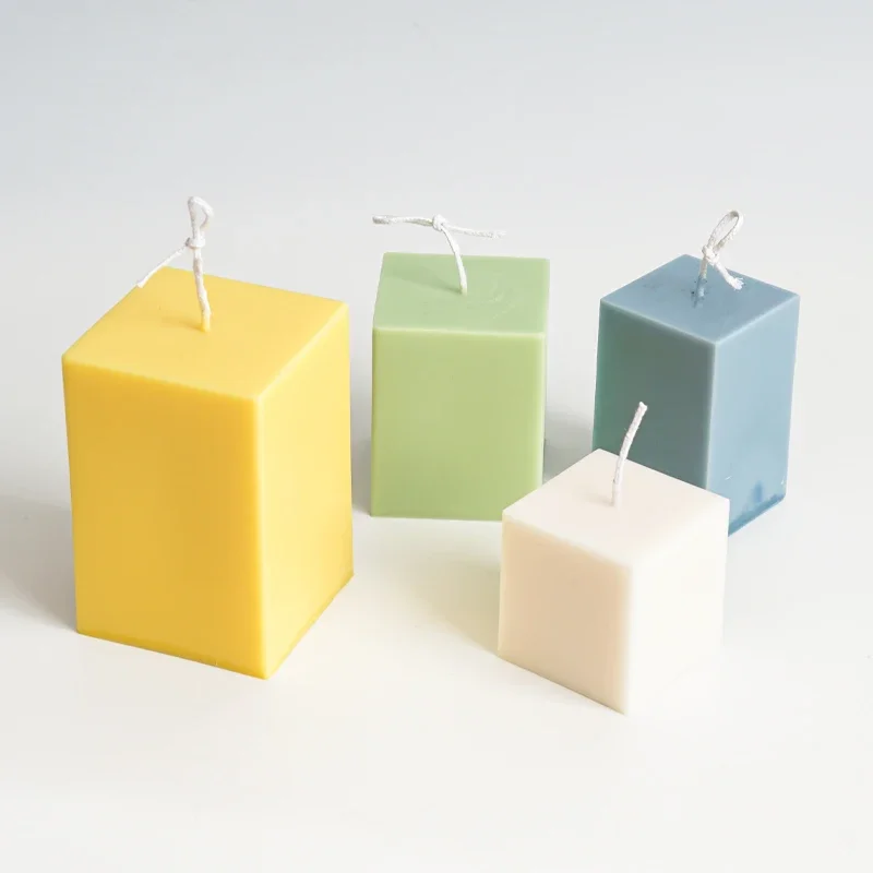 Square Column Candle Mold DIY Homemade Scented Candle Material Supply Acrylic Plastic Molds Kit Home Decor Handmade Gifts aromatherapy candle mold,silicone candle molds,silicone candle mold,cylindrical candle mold,candle mold,beeswax mold
