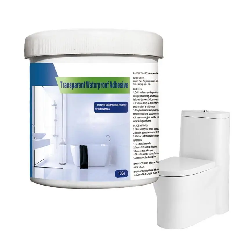 

Прозрачный водонепроницаемый клей для ванной комнаты, водонепроницаемый изоляционный герметик, прочный склеивающий клей, невидимый клей для домашнего ремонта