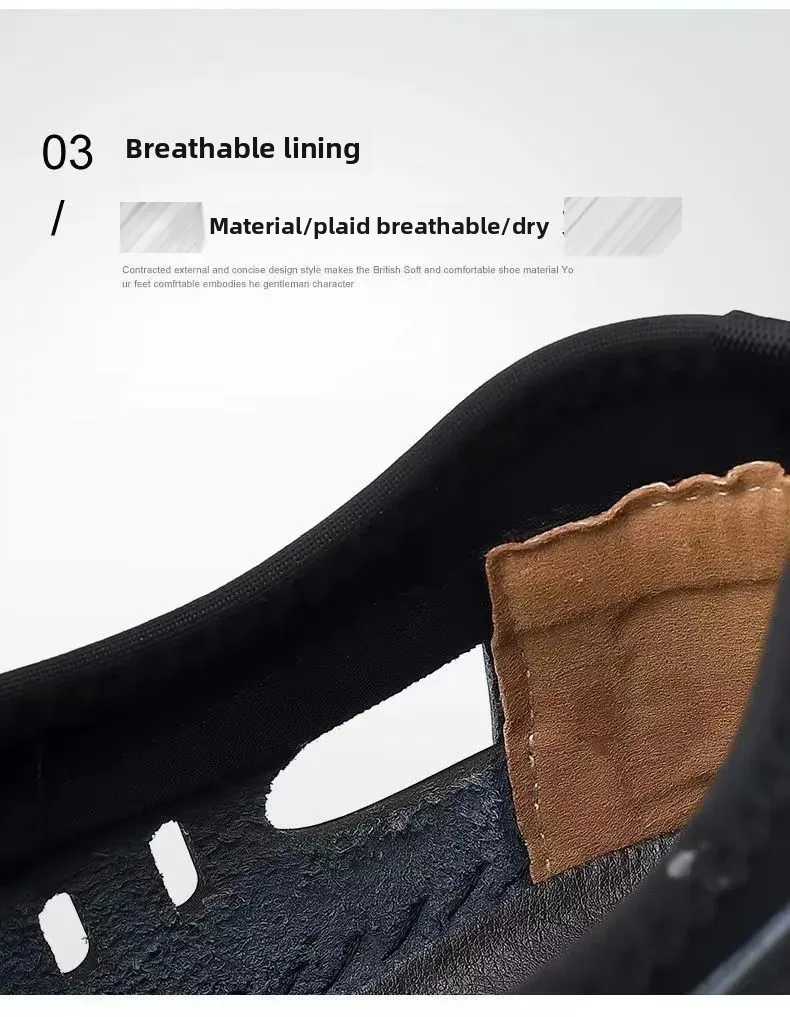 Leichte Herren-Sneaker aus Leder im Slip-On-Stil