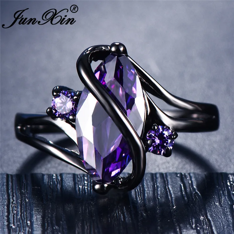 12 Color Female Girls Rainbow Fashion Black Gold Jewelry Bohemian Vintage Wedding Rings For Women wedding rings womens ring jewelry rings ring jewelry