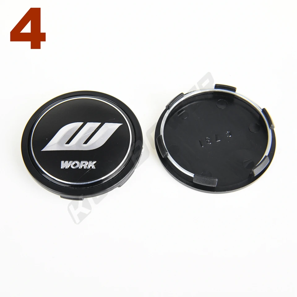 4 Autocollants 3D Silicone Cache-moyeu 60mm | Logo USA, Crâne, Ligne Rouge | Pour Jantes De Voiture