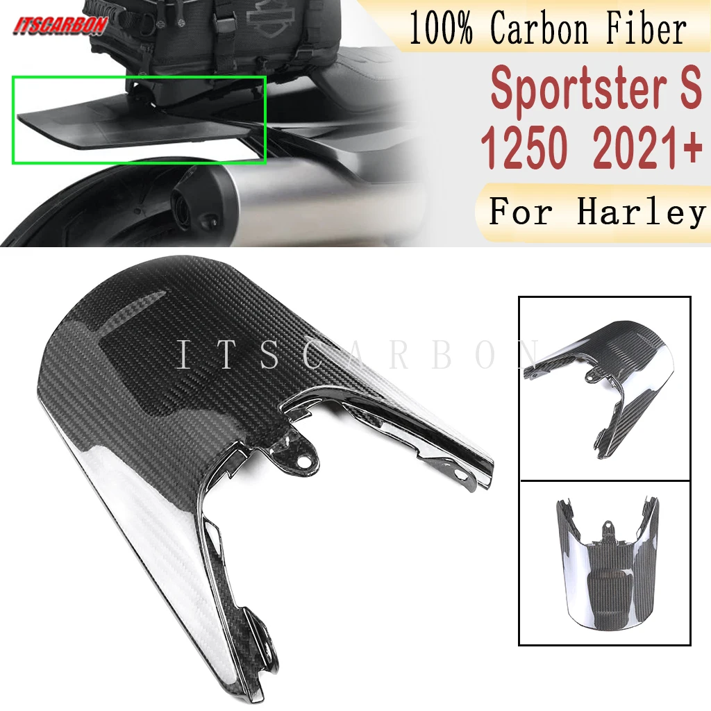 

For Harley Sportster S RH 1250 1250S 2021 2022 2023 Front Rear Fender Splash Mudguard Fairing Kits Motorcycle 100% Carbon FIber