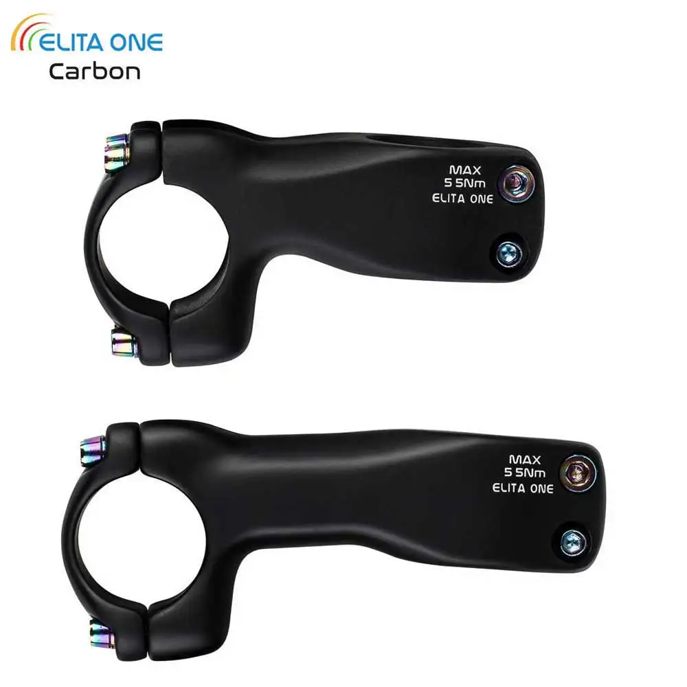 ELITA ONE Carbon Fahrrad Vorbau -6 Grad 31.8mm MTB Rennrad 60-120mm Leichtbau