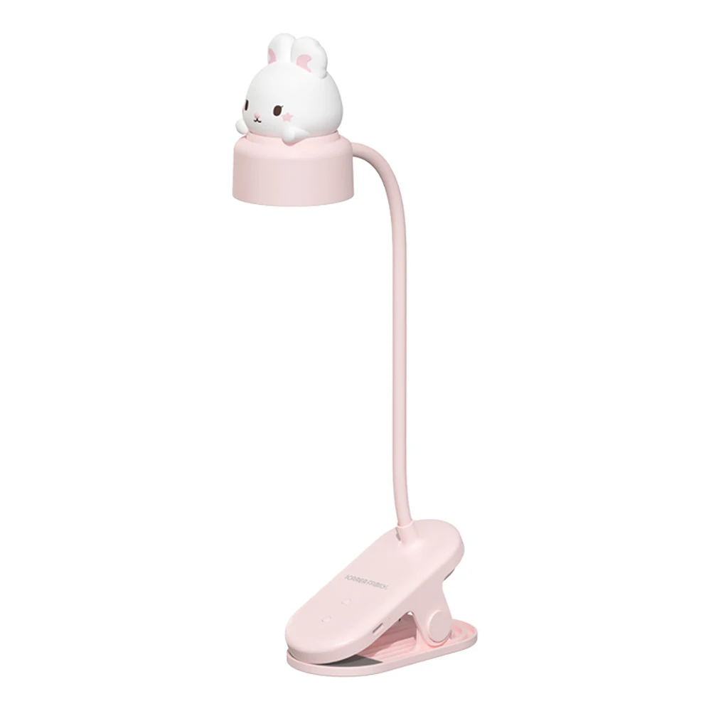 Desk Lamp LED Desk Lamp Clip on Type Cartoon USB Charging With Built In Lithium Battery Touch Dimming Student Learning Reading Table Lamp