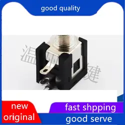 10pcs original new PJ-3076M headphone power socket audio 3.5mm stereo female base with threaded connector panel