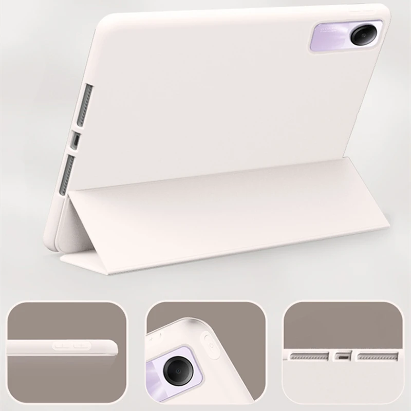 Silicone Tablet Case with Auto Wake/Sleep and Magnetic Charging Support, 2023 Edition