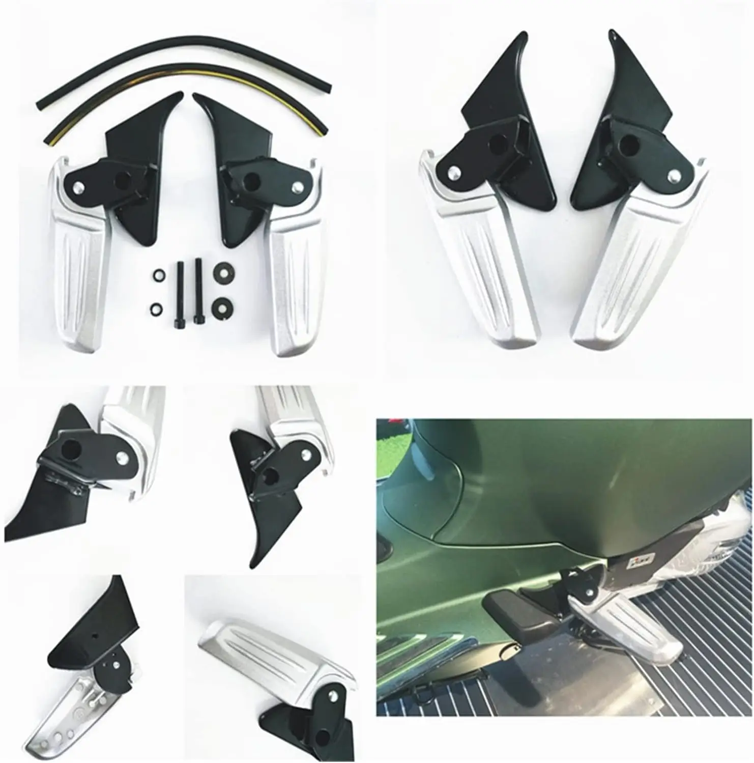 Pedane Pedali pieghevoli para motocicleta, accessorio modificato para Piaggio, Vespa Spring Primavera LX LXV 150 125 - immagine 2