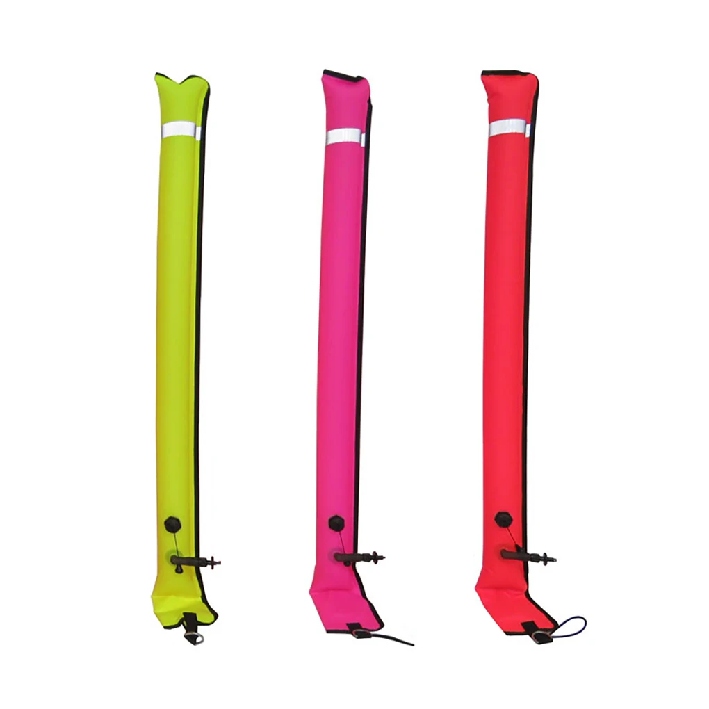 

Surface Marker Buoy Scuba Diving SMB Inflating Mouth Float Accessory