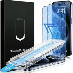 Premium Tempered Glass Screen Protector with Anti - Blue and Anti - Purple Light Filter (2 - Pack) - iPhone 12 Mini