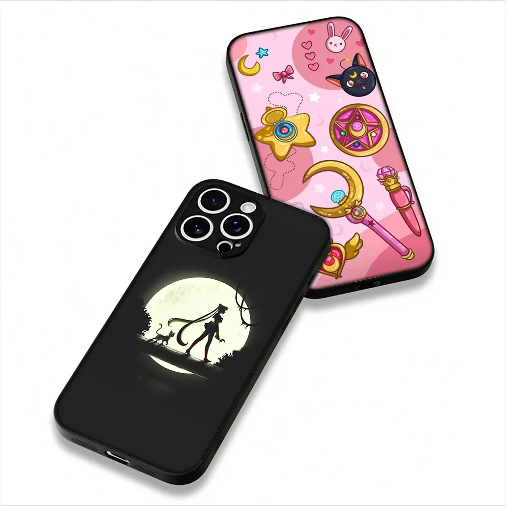Cat Sailor Moon and Beautiful Girl Design Phone Case Cover