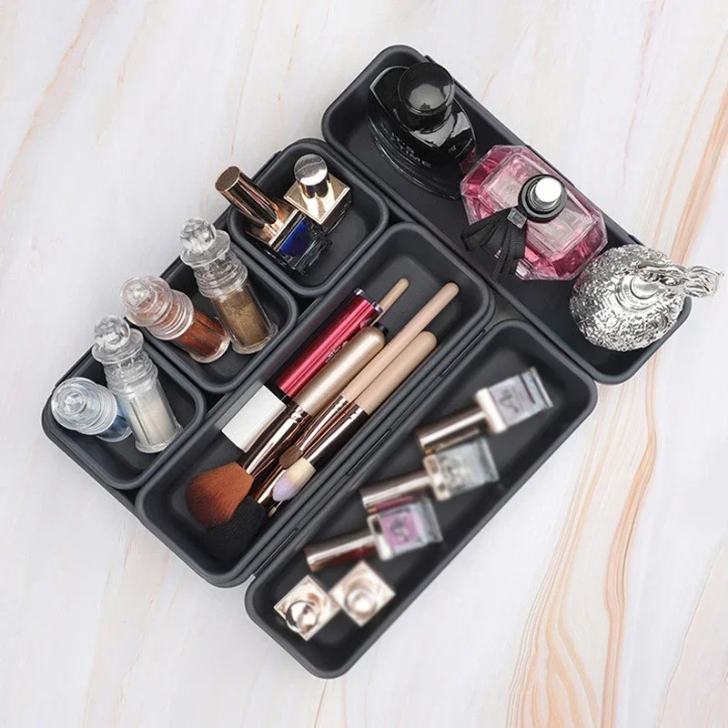 Makeup Organizer 8pcs Drawer Organizers Household Dustproof Desk Stationery Storage For Kitchen Bathroom Accessories