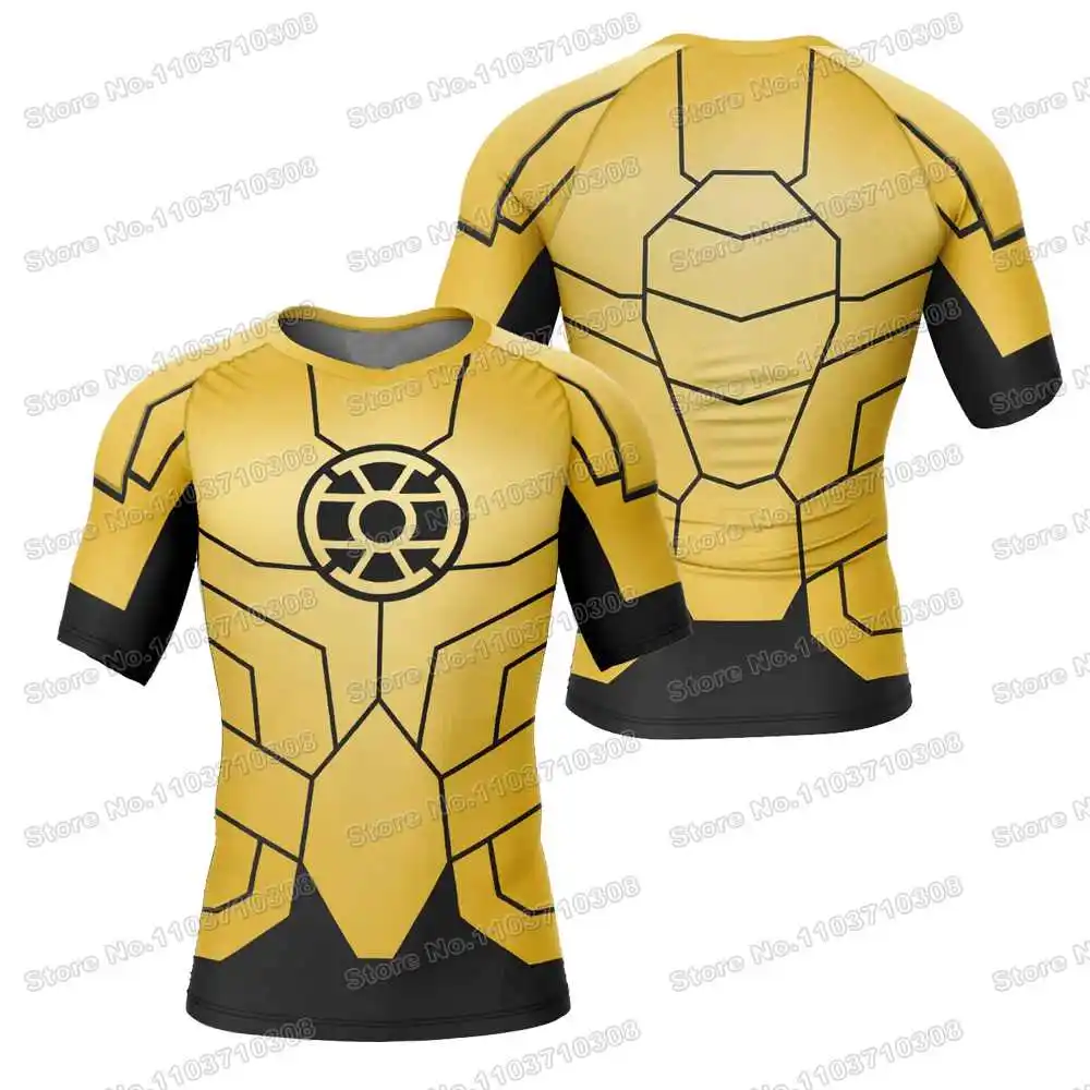 5th WWF Wrestling Anime Rash Guards Surfing Jersey Beach Shirts Swimwear Diving Gym Shorts MMA BJJ Men Jiu Jitsu Fitness Sets