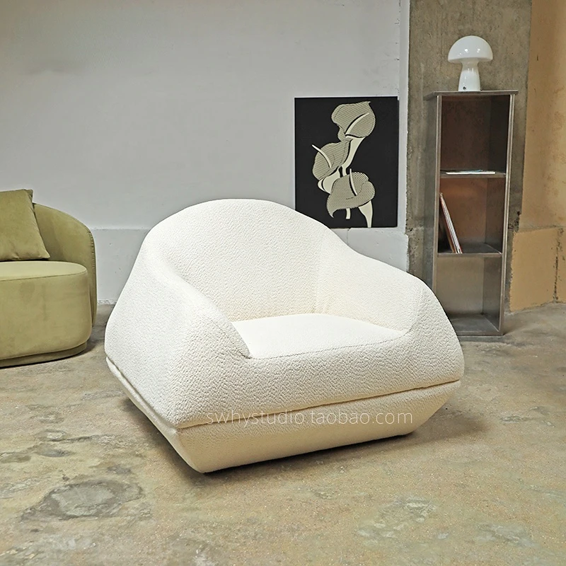 

Европейский стиль, одноместный диван, искусственная кожа, креативная дизайнерская студийная мебель особой формы для гостиной