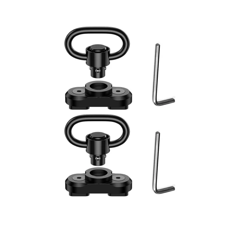 Metal QD Release 1.25 Inch Sling Mount 2-point anchors Strap Attachment Hook For Hunting