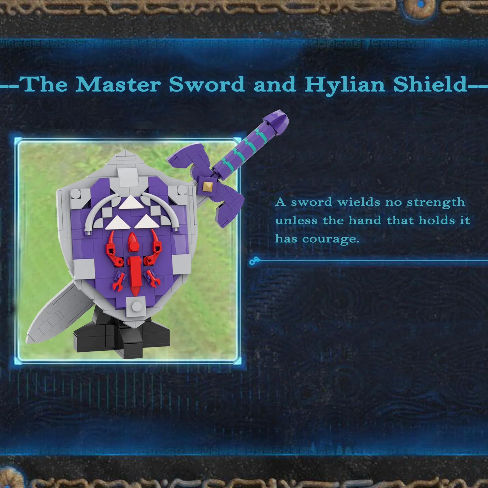 269PCS Hylian Shield Building Blocks Set, Popular Game Model Figure Figure Collectibles, Gift for Kids Adults