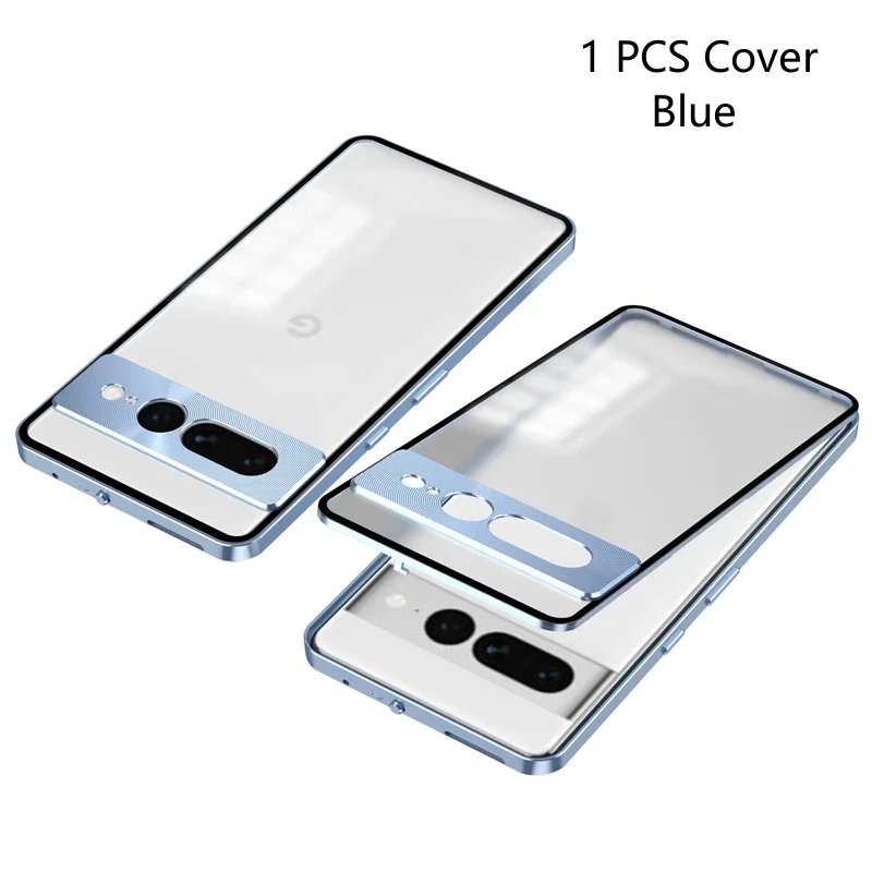 Durable Aluminum Alloy & Clear Acrylic Back Phone Case - Shockproof Protection
