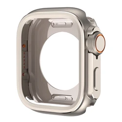 Premium Titanium Metal Bumper Case for Smartwatch Protection (Ti)