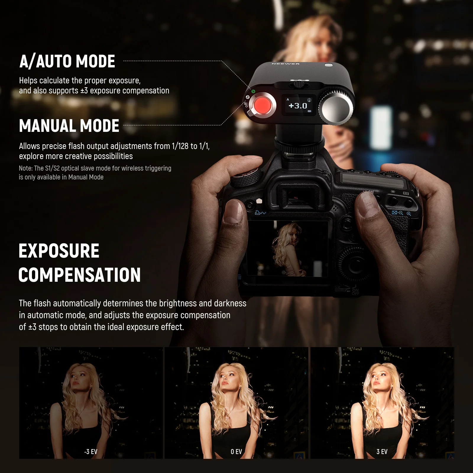 NEEWER Z150 Mini Blitz 20Ws - Kompakter Kamera-Blitz Für Canon, Nikon, Sony & Fujifilm