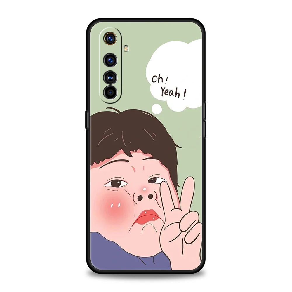 Whimsical Cartoon Character Soft TPU Phone Case Cover