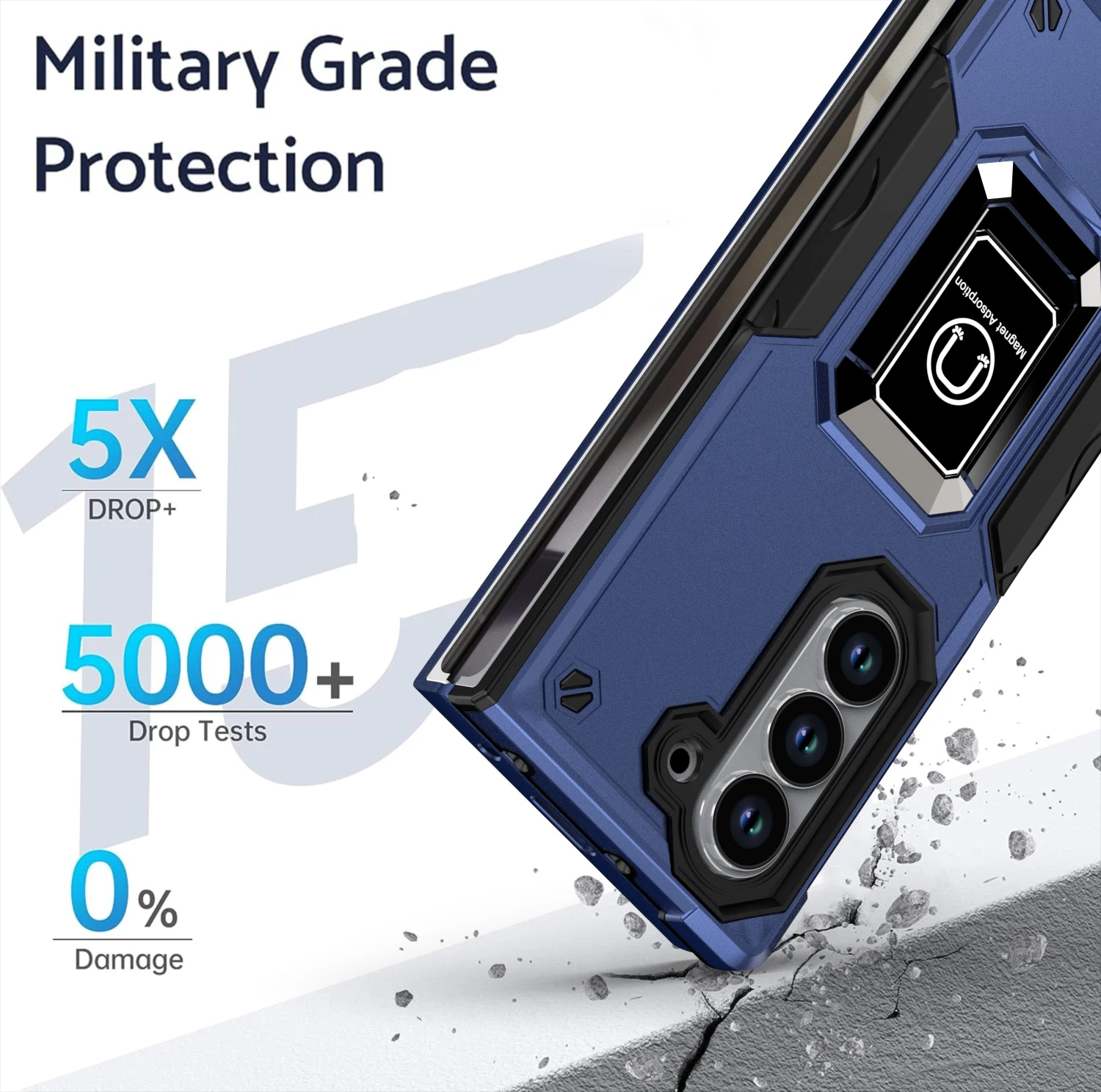 Robuste Handyhülle Für Samsung Galaxy Z Fold Mit Magnetständer_voghion.com