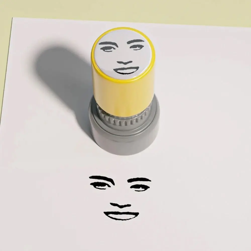 Self Ink Stamps Creative Novetly Face Memes Seal Stamp Self-Inking Engraved Funny Seal Stamp Prank Trick DIY Printing Toys Decorative