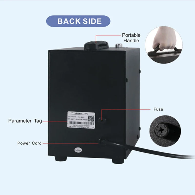 Wholesale SUNKKO 737G Battery Spot Welder 2.8KW Spot Welding Machine for 18650 Battery Pack Welding Precision Pulse Spot Welders 5
