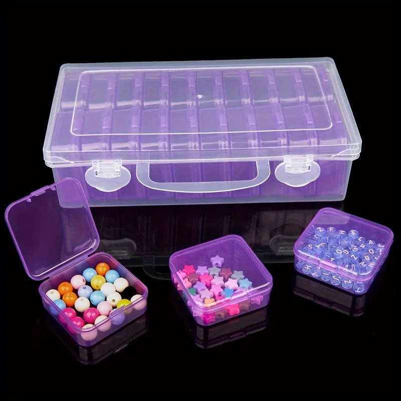 1 set 20-compartment colorful transparent plastic storage box multi-purpose hardware tools container classification box storage box,plastic storage box,storage container