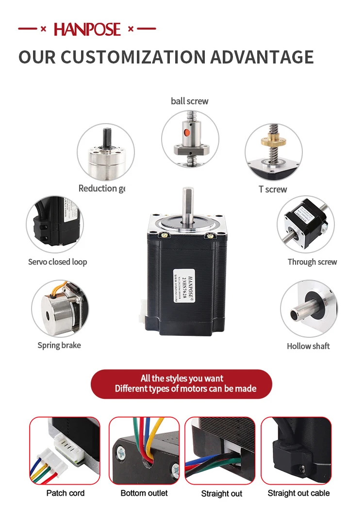 Nema 23 Stepper Motor para impressora 3D,