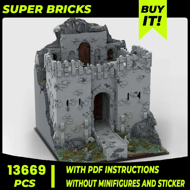 

Moc Building Blocks Street View Model Military Castle Technical Bricks DIY Assembly Construction Toys For Child Holiday Gifts