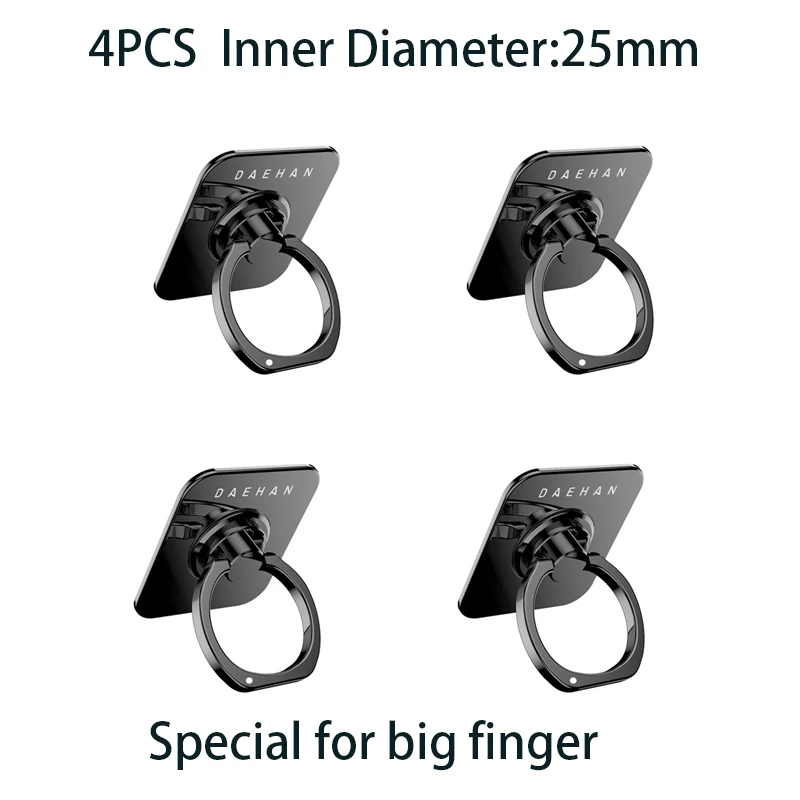 4pcs 25mm black