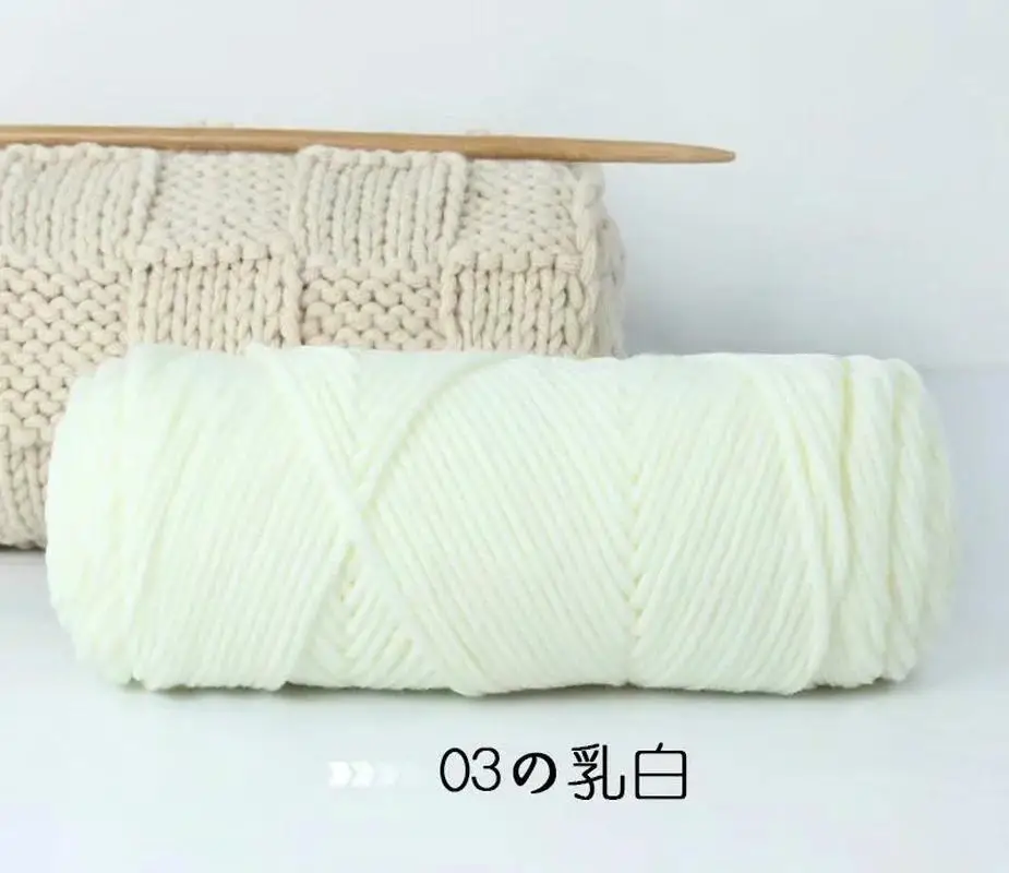 뜨개질 울 애호가용 면사 8겹 스카프 실 밀크 코튼 베이비 스틱 니들 스탬프 자수실