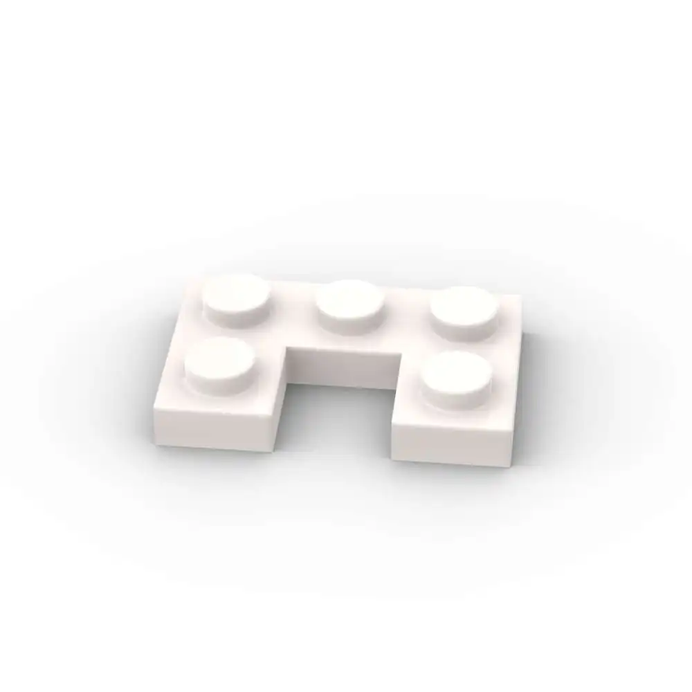 MOC 10PCS 73831 수정된 2x3 1x1 컷아웃 빌딩 블록 하우스 플레이트 보드 부품 벽돌 입자 장난감 어린이 생일 선물