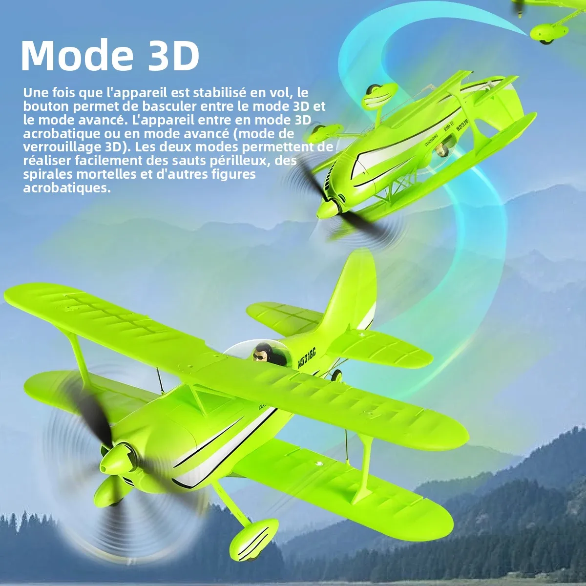 Aereo RC WLtoys A310 EPP 3D/6G con motore brushless 2.4G 4CH